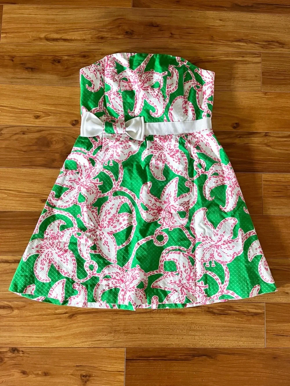 Lily Pulitzer Amberly Strapless Floral Mini Dress 12 - Picture 12 of 15